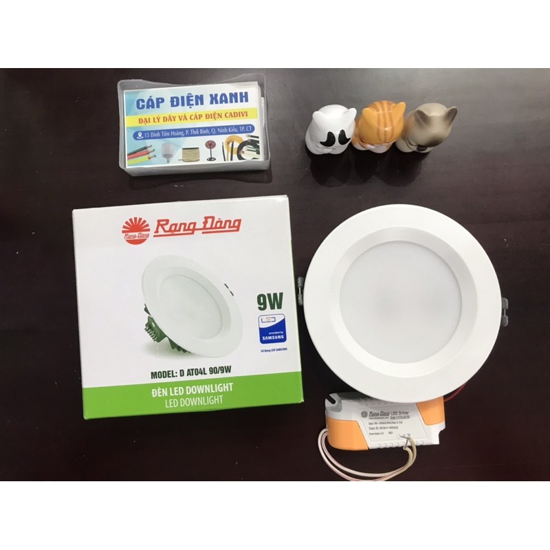 (Giá Sốc)Đèn Led Âm Trần Đơn Màu Rạng Đông Lỗ Khoét 90mm - Led Downlight - Panel Siêu Mỏng -90/5w- 90/6w - 90/7w - 90/9w