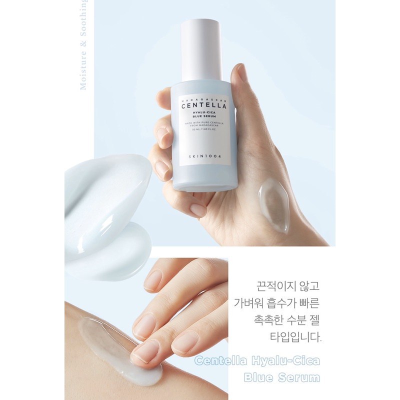[Chính Hãng] Tinh Chất Dưỡng Ẩm Skin1004 Madagascar Centella Hyalu-cica Blue Serum 50ml