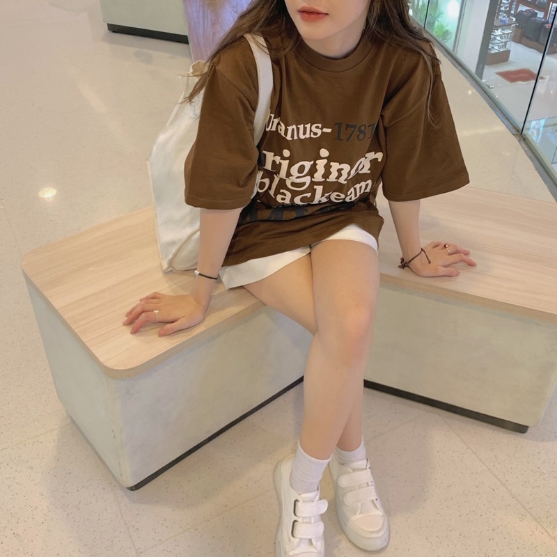 Áo Thun Tay Lỡ URANUS Cotton Form Rộng Nam Nữ Unisex