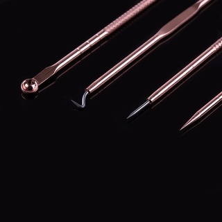 Bộ Dụng Cụ Nặn Mụn 4 Món Bằng Thép Không Gỉ Cao Cấp