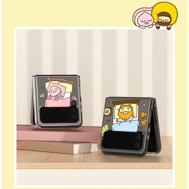 Ốp điện thoại mỏng trong suốt họa tiết Kakao Friends cho Samsung Galaxy Z Flip4 / Z Flip 4 5G