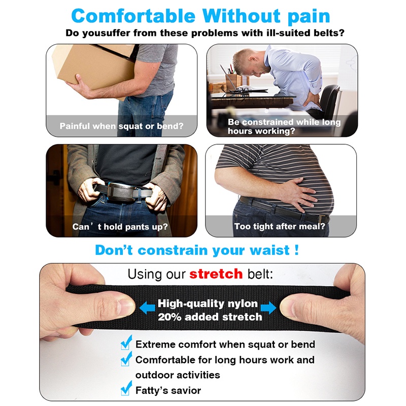 Thắt Lưng Nam Vải Dù Khóa Kim Loại Phong Cách Quân Đội