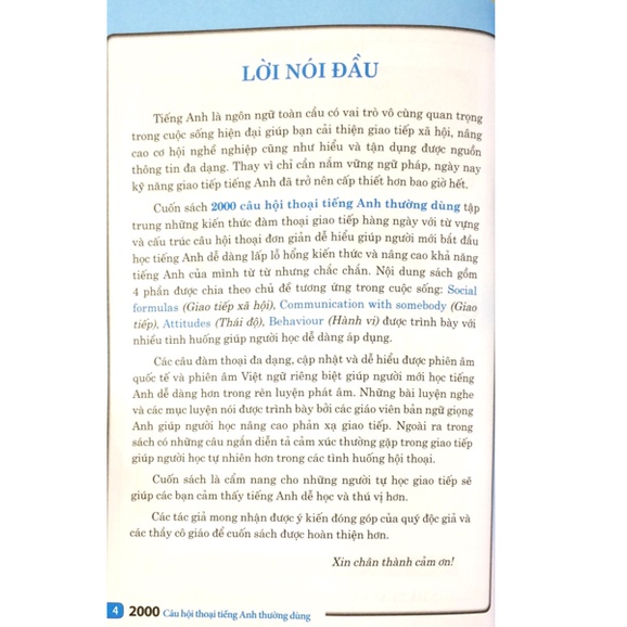 Sách - 2000 câu hội thoại tiếng Anh thường dùng