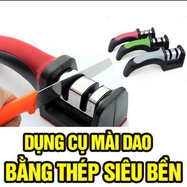 Dụng cụ mài dao kéo 3 cấp độ cầm tay mài dao nhanh bén siêu tiện lợi