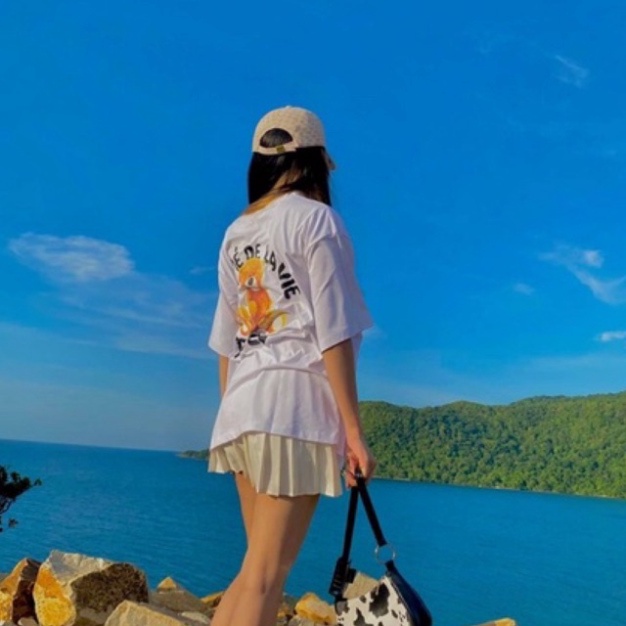 [Ảnh+Video thật] Áo thun tay lỡ ADLV phông Unisex nam nữ Cotton oversize form rộng Gấu Bear | BigBuy360 - bigbuy360.vn