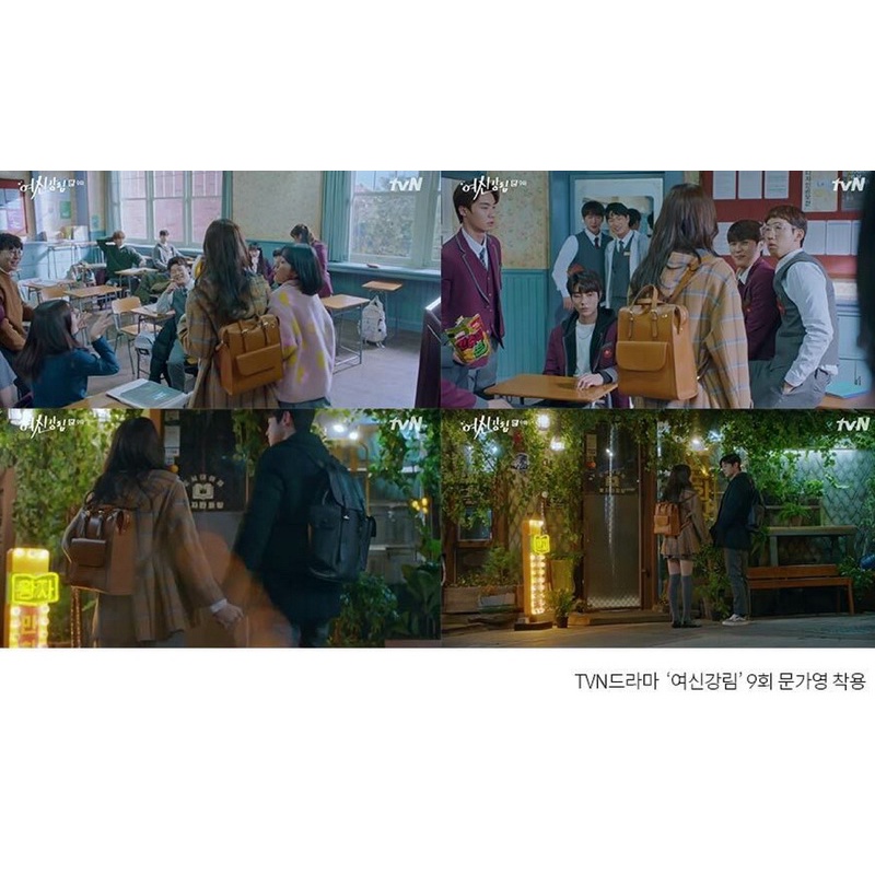 Balo da dáng hộp quai xách cao cấp True Beauty 2021 sang chảnh