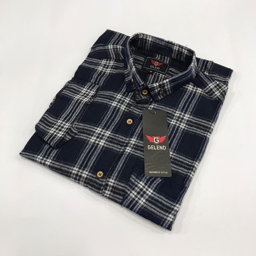 Áo Sơ Mi Nam Tay Dài Dáng Ôm Vải Flannel Màu Đen / Đỏ