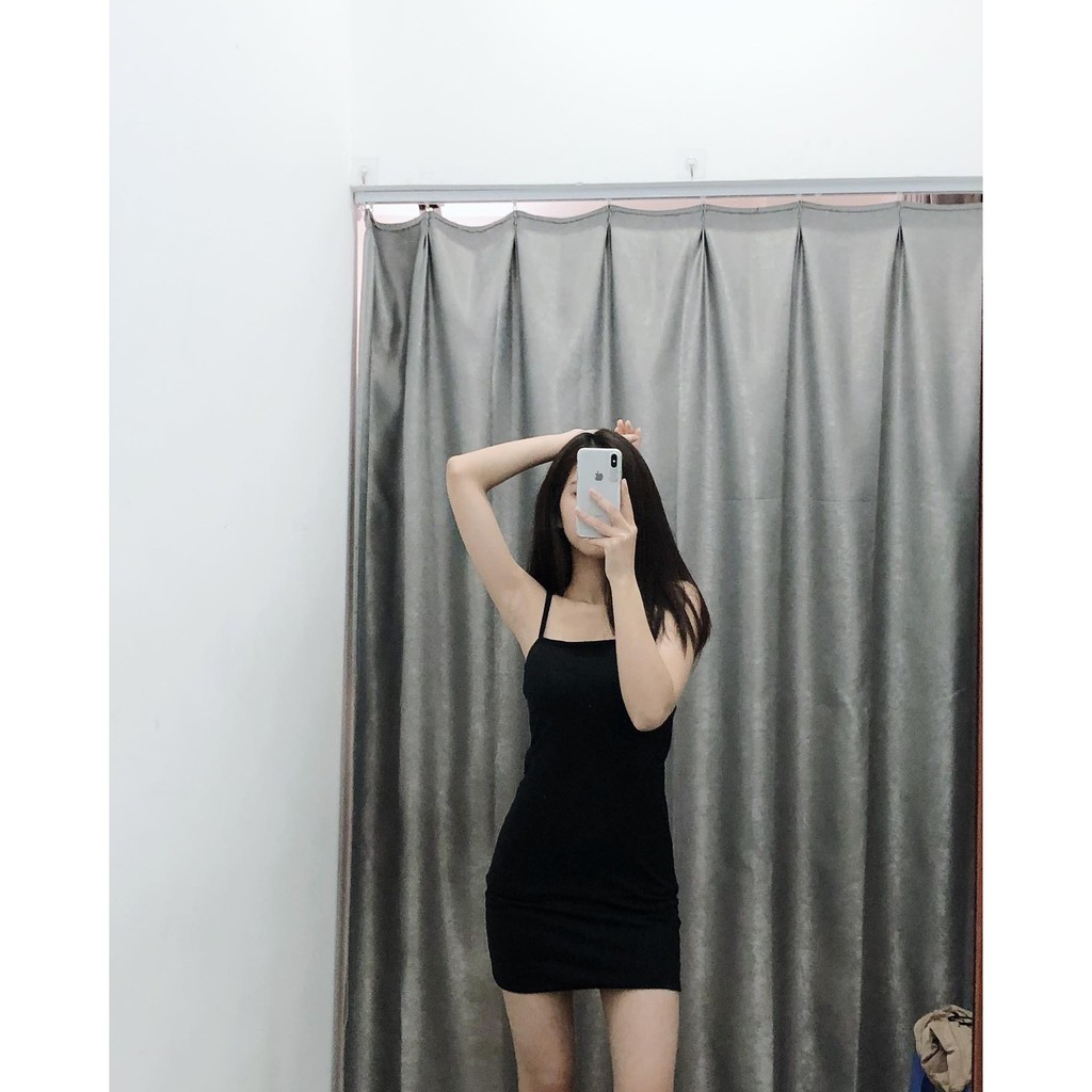 (FREESHIP) Đầm 2 dây cotton dẻo cao cấp Miho house