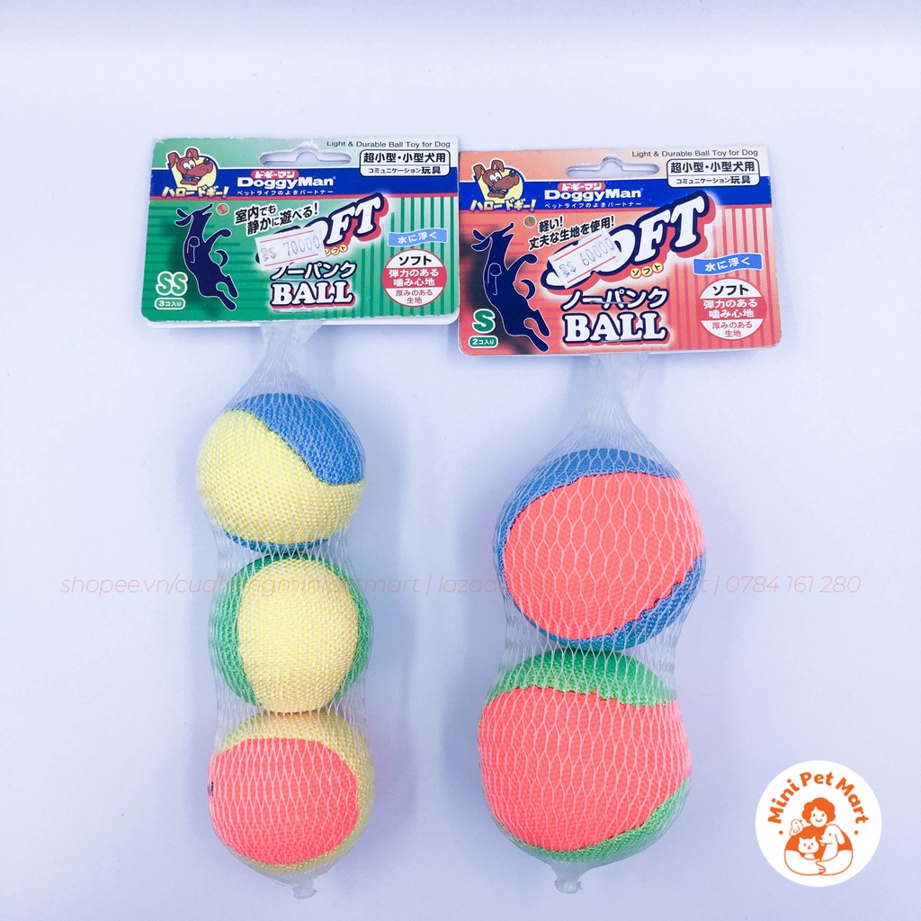 Set banh mềm đặc ruột đồ chơi cho chó DOGGYMAN