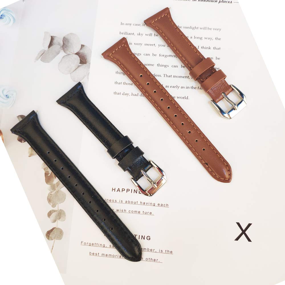 Strap Slim Leather Band for Samsung Galaxy Watch Active 2 / Watch3 41mm / Watch 42mm / Gear sport S4
