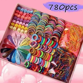 Hộp kẹp tóc 780 chi tiết cho bé