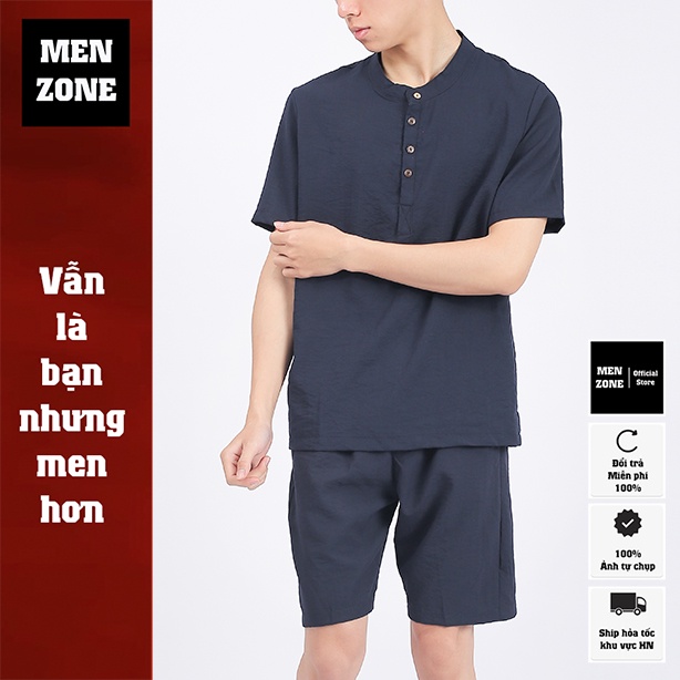 Bộ Quần Áo Đũi Nam Bộ Đồ Nam Vải Đũi Dày Dặn MENZONE [BDF]