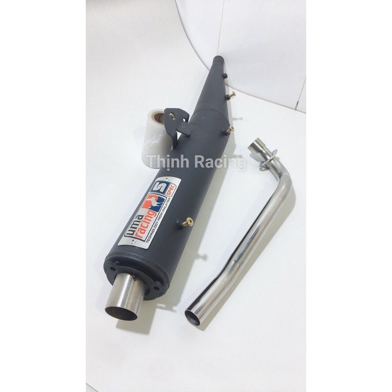 Pô uma mỏ chu v4 kèm cổ và ốp gắn xe sirius wave nhỏ dream cub