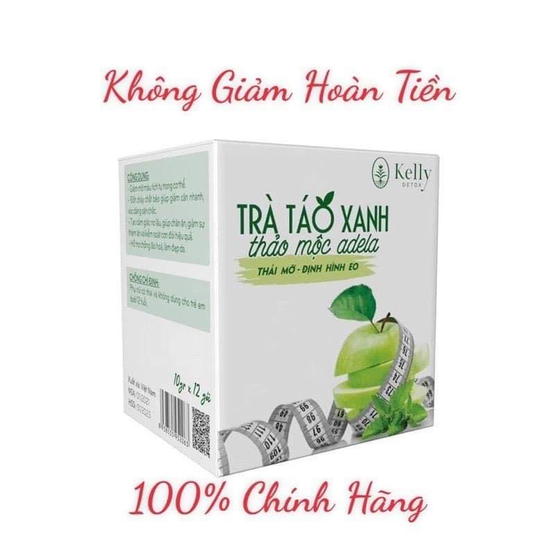 Trà Táo Xanh Kelly Detox Giảm Cân An Toàn Hiệu Quả - Trà Thảo Mộc Adela