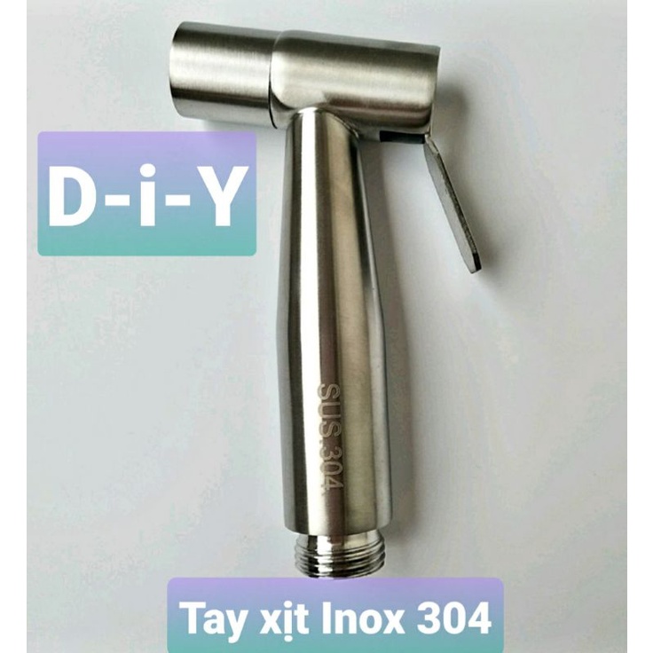 VÒI XỊT VỆ SINH INOX 304 (NGUYÊN BỘ) HOẶC ĐẦU XỊT &amp; GÁC VÒI