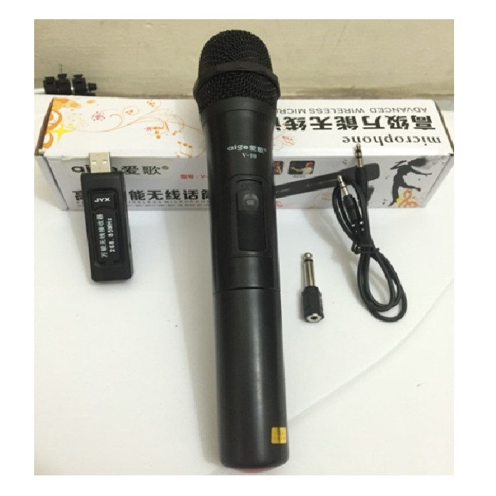 Micro karaoke không dây V10 - ST902B dành cho loa karaoke, loa kẹo kéo, amly