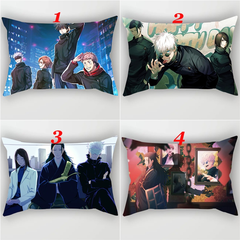 Vỏ Gối Polyester Hình Chữ Nhật In Họa Tiết Anime Độc Đáo