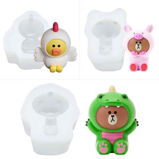 khuôn silicon đơn hình thú