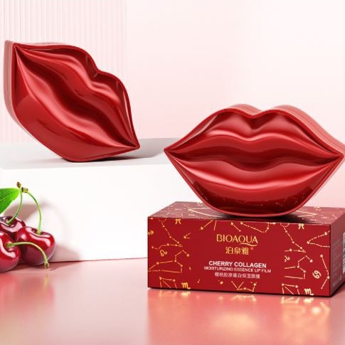 Hộp 20 miếng mặt nạ môi giúp hồng môi Cherry Collagen Bioaqua