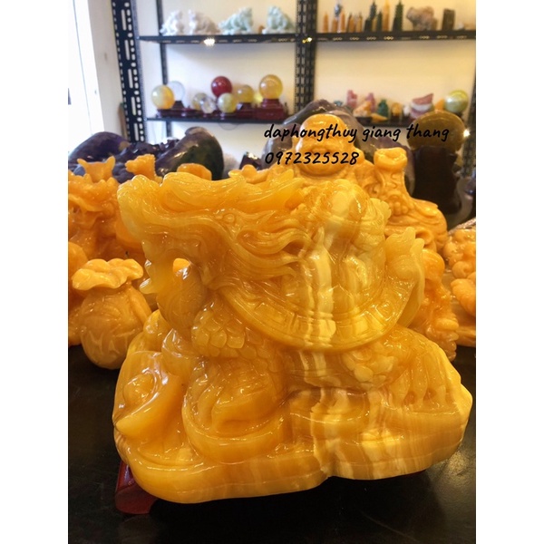 Long Quy Đá Ngọc Hoàng Long Phong Thuỷ 8,5kg