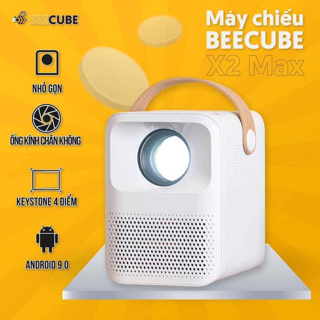 Máy Chiếu Mini Beecube X2 Max Độ Phân Giải Full HD - Bảo Hành Chính Hãng 12 Tháng -Hỗ Trợ 4K