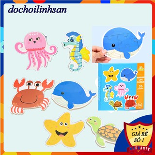 Bộ Ghép Hình Các Loại Sinh Vật Biển