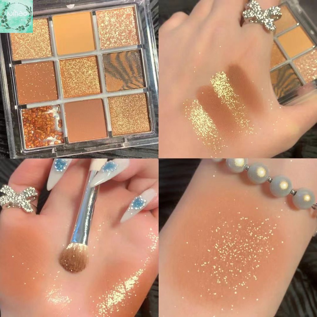 [Hàng mới về] Phấn mắt DANLINI 9 màu trang điểm chống nước lâu trôi độc đáo | BigBuy360 - bigbuy360.vn