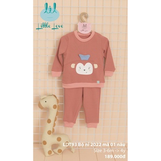 Bộ nỉ Little Love LIL cho bé gái, bé trai
