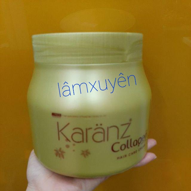 Hấp tóc Collagen 1000ml Karanz ( màu trắng, kem, nâu, xanh, vàng bất kỳ )Chính Hãngsiêu thơm phục hồi suôn mượt óng ả.