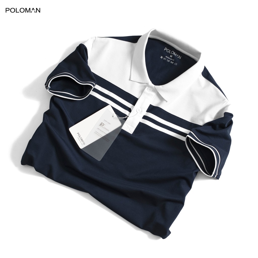 Áo Polo nam cổ bẻ phối DON vải cá sấu Cotton xuất xịn,chuẩn form,sang trọng-lịch lãm P52 - POLOMAN | BigBuy360 - bigbuy360.vn