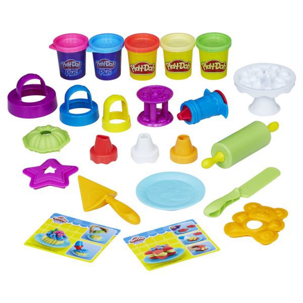 Bột nặn Play Doh Tháp bánh kem sắc màu tặng 1 hũ bột CBB9741-B5517