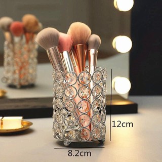 Cốc pha lê đựng dụng cụ nail, make up