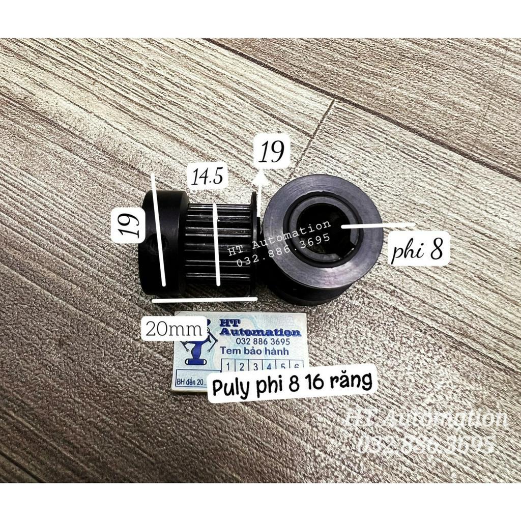 Buly, Puly, Pulley Trục 8mm 22 răng, 16 răng và đồ gá mặt bíc servo 100W
