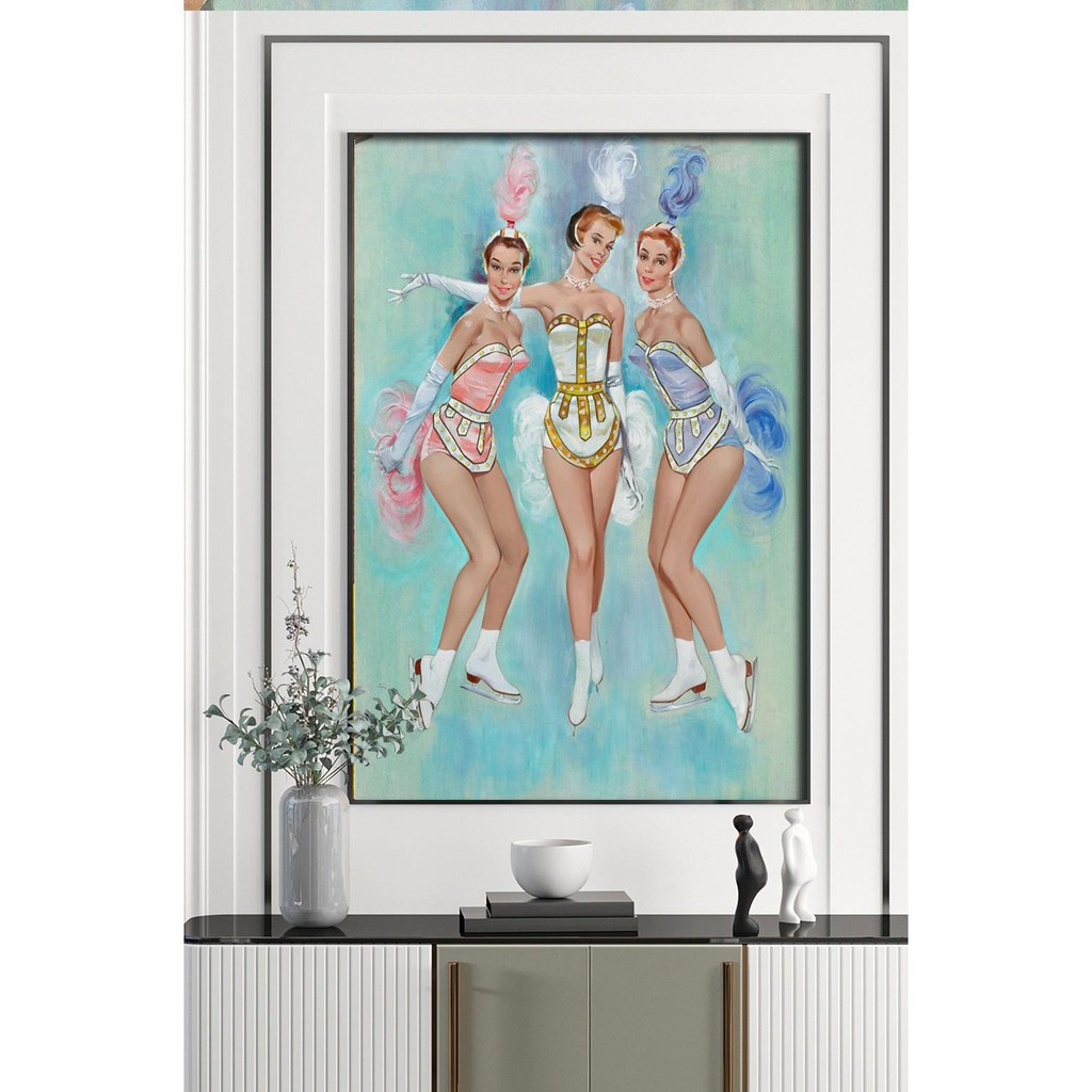 TRANH  TREO TƯỜNG  CỠ ĐẠI - GIÁ RẺ KÈM KHUNG -PHONG CÁCH BẮC ÂU TRỪU TƯỢNG- MELYHOME- TB3FGC107