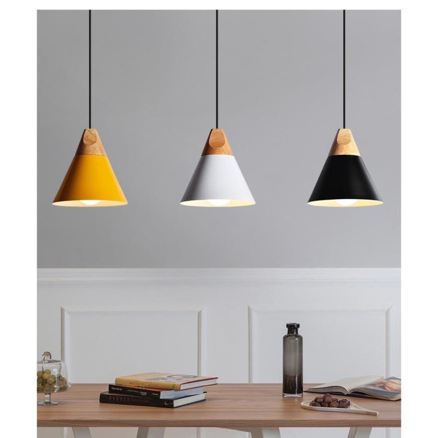 Bộ 3 đèn thả led trang trí bàn ăn, phòng khách, quán cafe, shop phong cách hiện đại