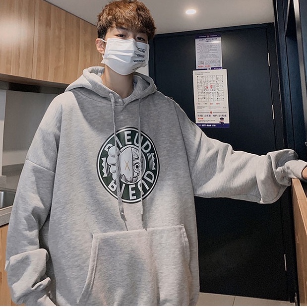 Áo hoodie nam form rộng thời trang ulzzang hàn quốc Áo hoodie nữ oversize unisex in hình vải nỉ bông đẹp đi chơi đi học