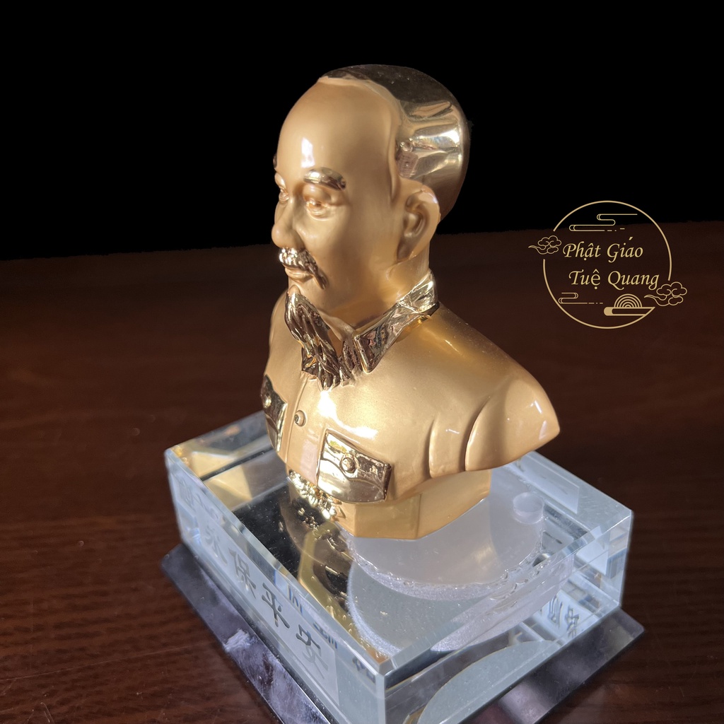 Tượng Bác Hồ Để xe (vật phẩm phong thủy thu hút tài lộc) phật giáo tuệ quang