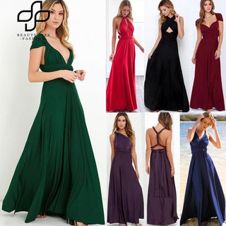 Đầm maxi hở lưng mặc nhiều kiểu
