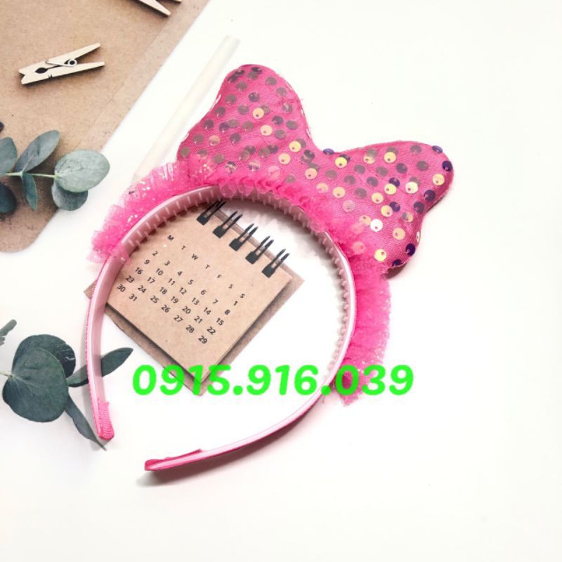 Cài Tóc Nơ Kim Tuyến Xinh Xắn Cho Bé