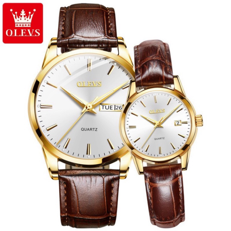 Đồng Hồ Nữ OLEVS Dây Da Thời Trang Cao Cấp Fullbox - A06 nevalino19 | BigBuy360 - bigbuy360.vn
