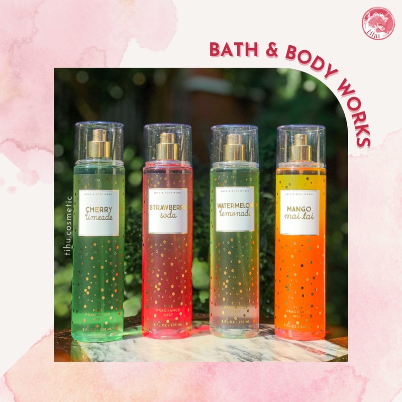 Xịt thơm body mist Bath &amp; Body Works hương trái cây mùa hè