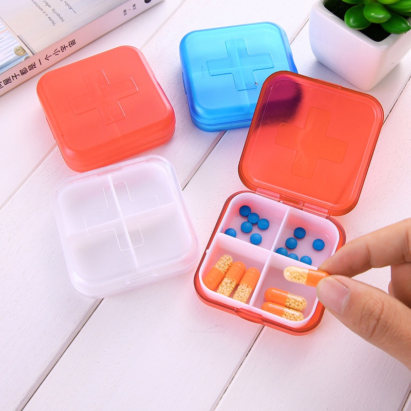 Hộp Đựng Thuốc Mini Chia Ngăn Tiện Lợi