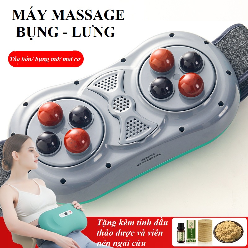 (SẴN) Đai massage bụng, Máy massage rung nóng giảm mỡ bụng, giảm đau nhức cơ toàn thân - NT2033