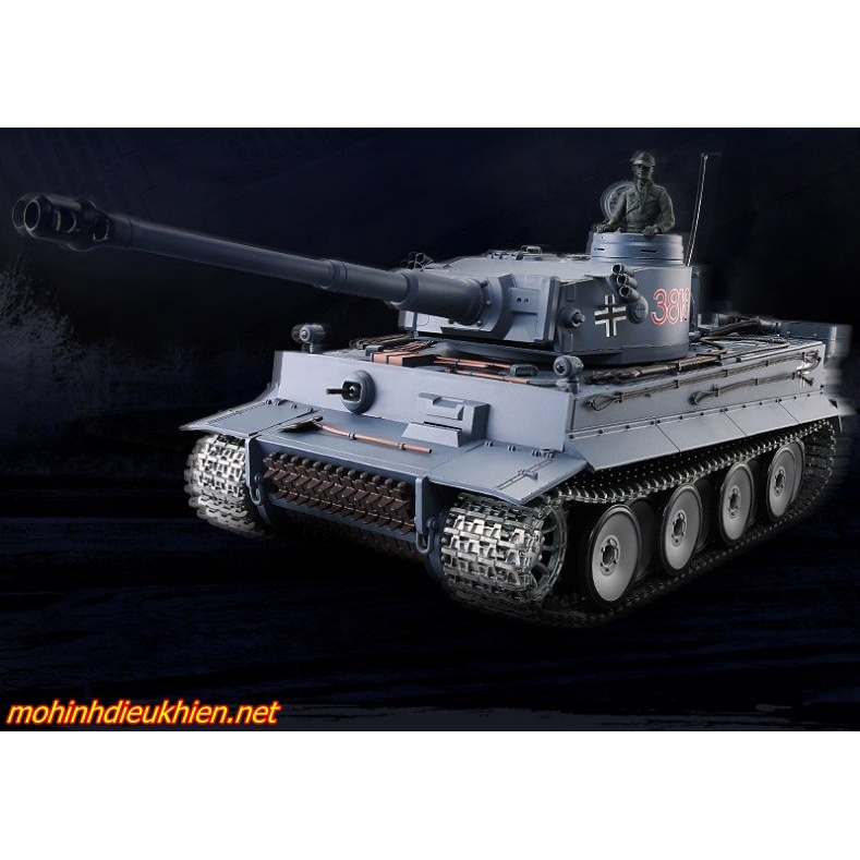 XE TĂNG  ĐIỀU KHIỂN TIGER 1 PHIÊN BẢN XÍCH NHỰA 1/16 RTR
