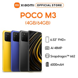 Điện thoại Xiaomi POCO M3 4GB/64GB Hàng chính hãng BH điện tử 18 tháng