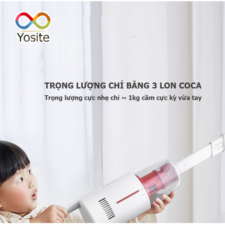 Máy hút bụi cầm tay không dây Deerma VC20 Plus pin 2200mAh lực hút 8kPa cực khỏe thiết kế thời trang