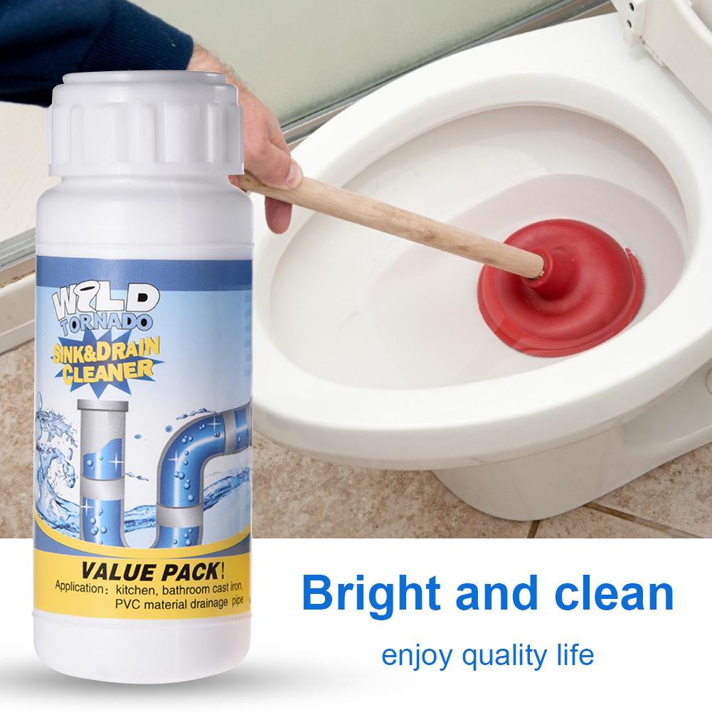 gelaiai Powerful Pipe Dredging Agent Powerful Sink Drain Cleaner for Kitchen Sewer Toilet Closestool Clogging