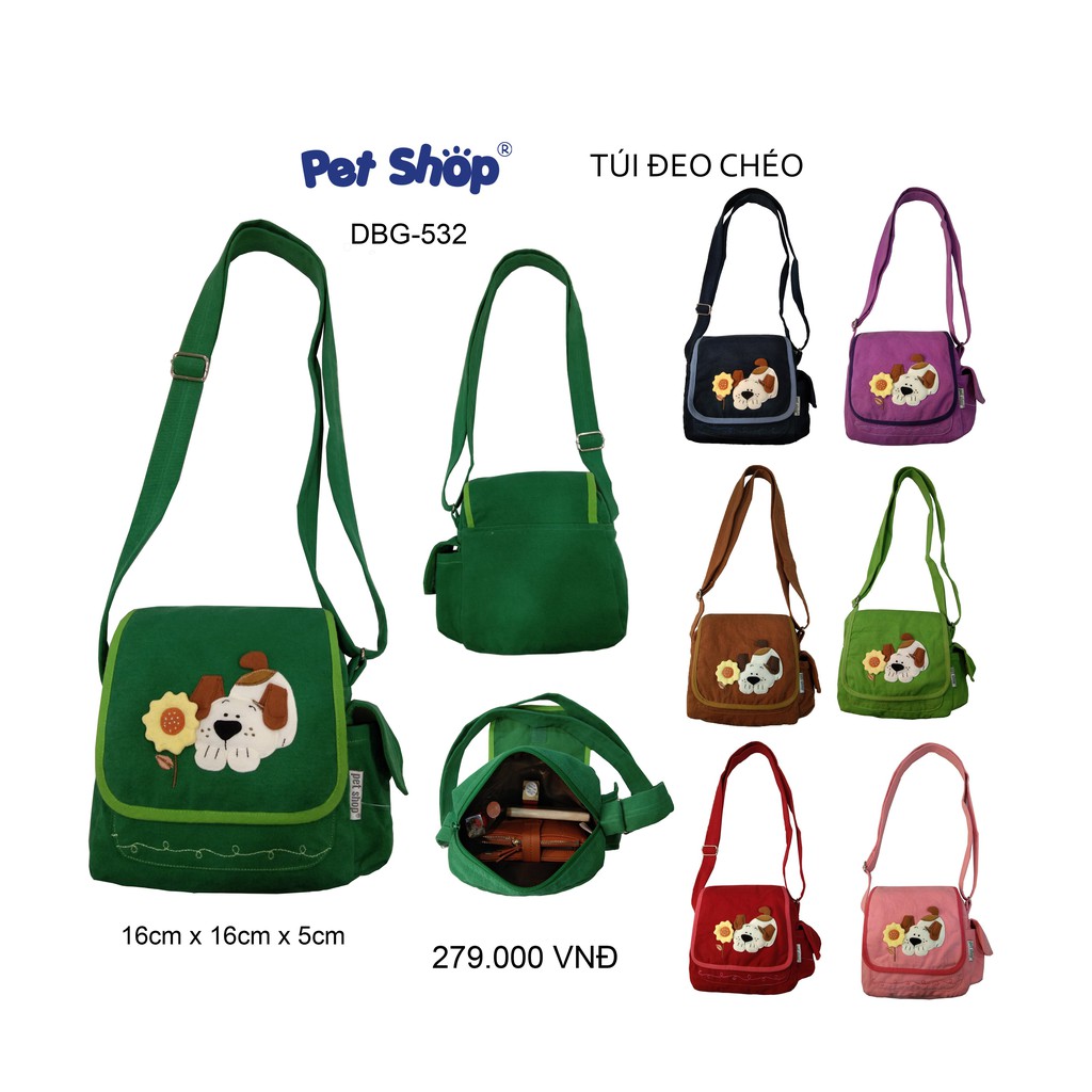 Túi đeo chéo PET SHOP DOBG-532
