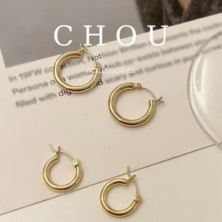 Bông Tai Hình Tròn Basic | CHOU ACCESSORIES |