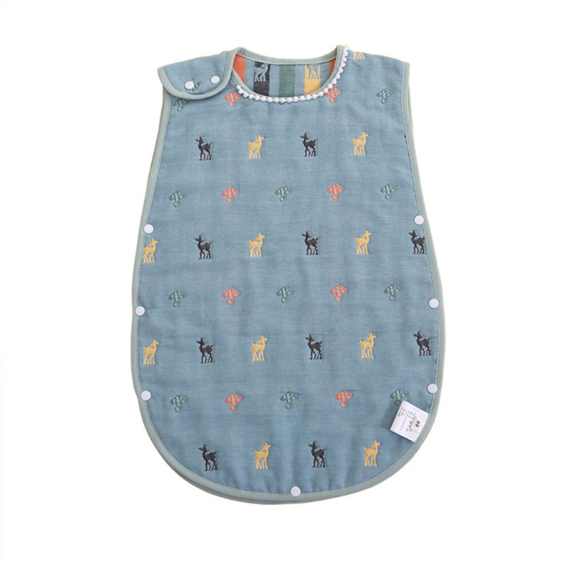 Túi Ngủ Bằng Cotton Không Tay Bền Bỉ Dành Cho Trẻ Sơ Sinh